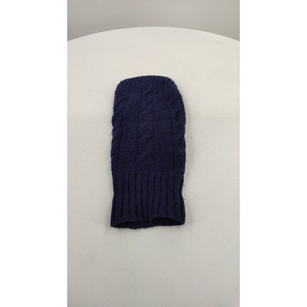 Quince Home Mongolian Cashmere Cable Knit Dog Sweater TRUE Navy XS